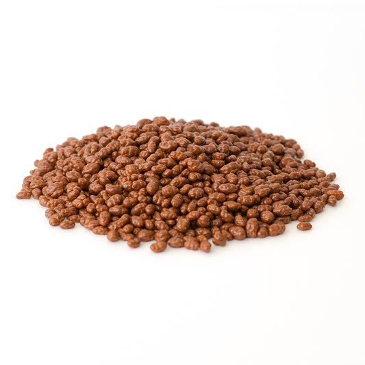 Arroz inflado con cobertura sabor chocolate